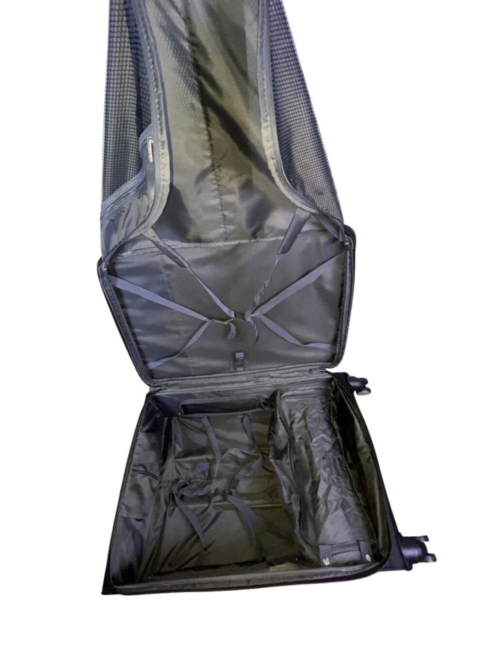 Delsey Unisex Black Expandable Spinner Wheels Rolling Travel Suitcase  Luggage - Picture 11 of 12